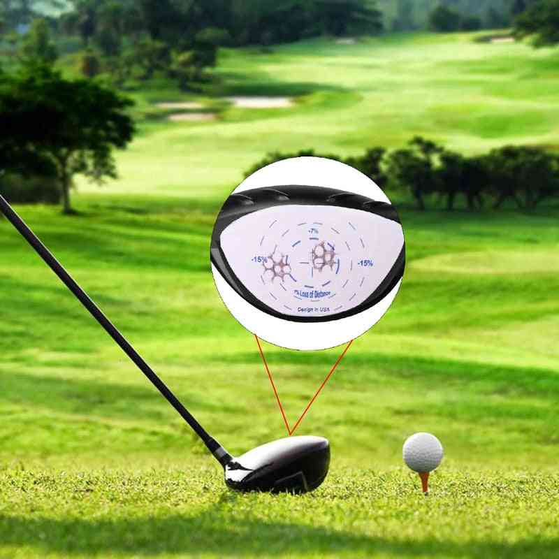 Autocollants d'impact de golf étiquettes en bois surdimensionnées roulent des balles frappant enregistreur pour hommes femmes pratique