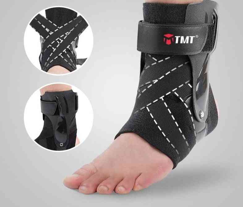 Justerbar bandage sports fod fodlænket wrap elastisk skinne til beskyttelsesforstuvninger skadebeskytter