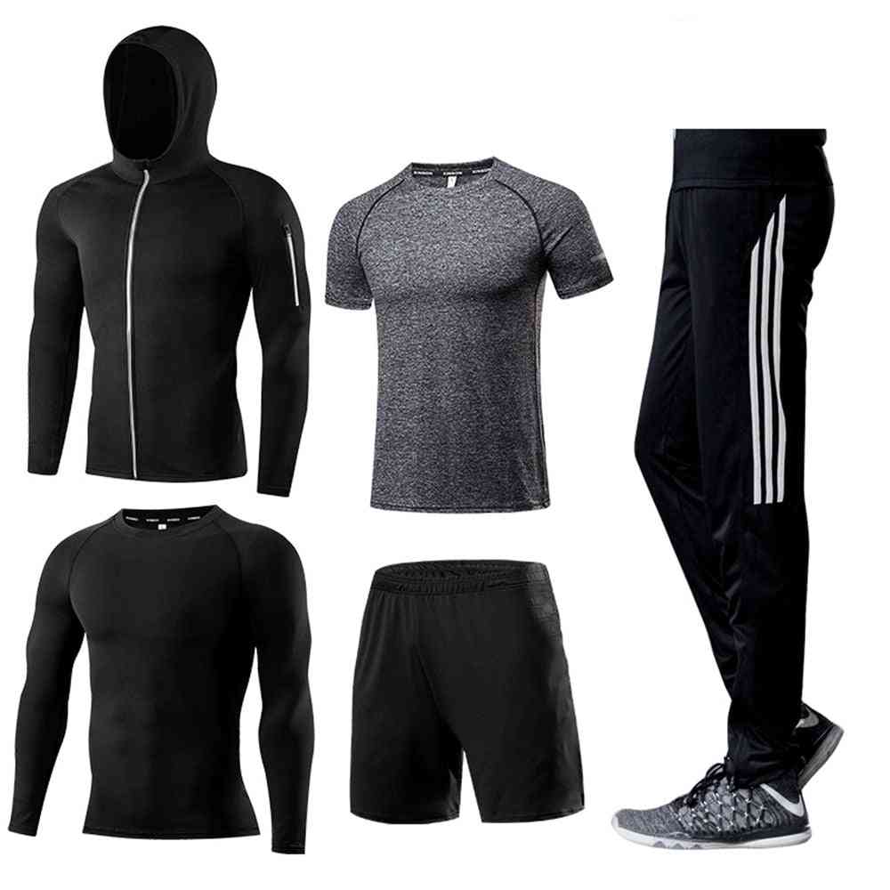Sports- Running Compression, T-shirt & Pants Set Set-d