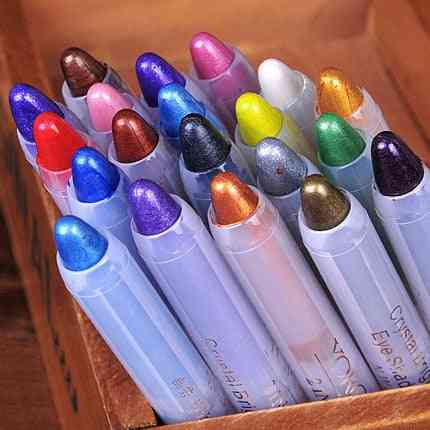 Waterproof Non Smudge Color Chalk , High Light Eye Shadow Pen