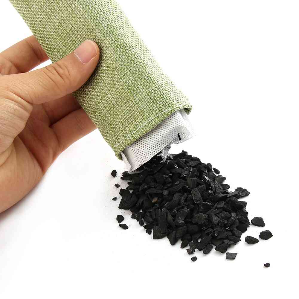 Bambu kol illaluktande ta bort aktivt kol garderober skopåse