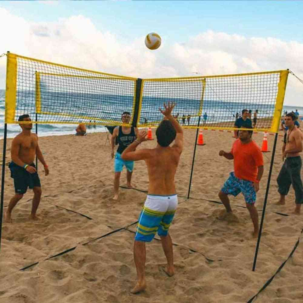 Portable- Four Square Volleyball, Sports Training Net