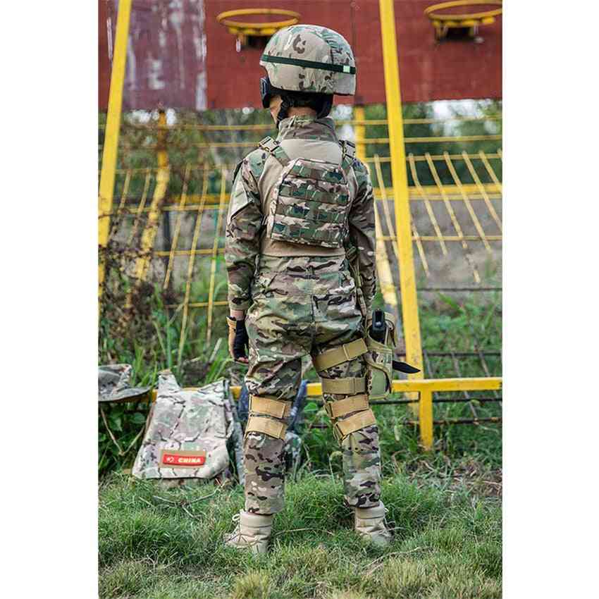 Fiú katonai egyenruha, harci dzseki nadrág férfiaknak