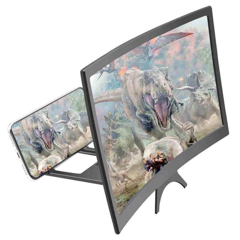 12 Inch Large Screen 3d Hd Amplifier Curved Screen Mobile Phone Screen Magnifier