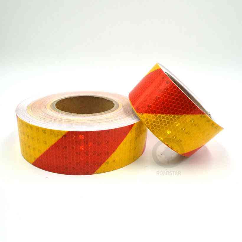 Dual Color Safety Self Adhesive Warning Tape With Twill Printing