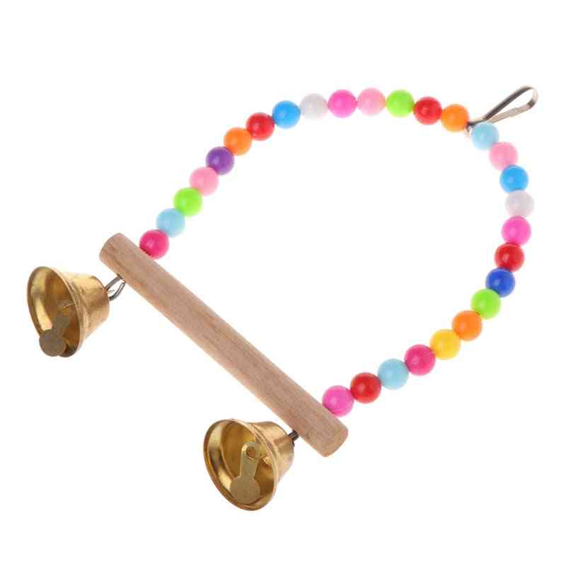 Wooden Parrots Swing Toy