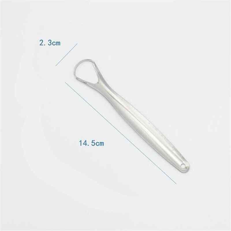 Stainless Steel Oral Tongue Cleaner, Scraper