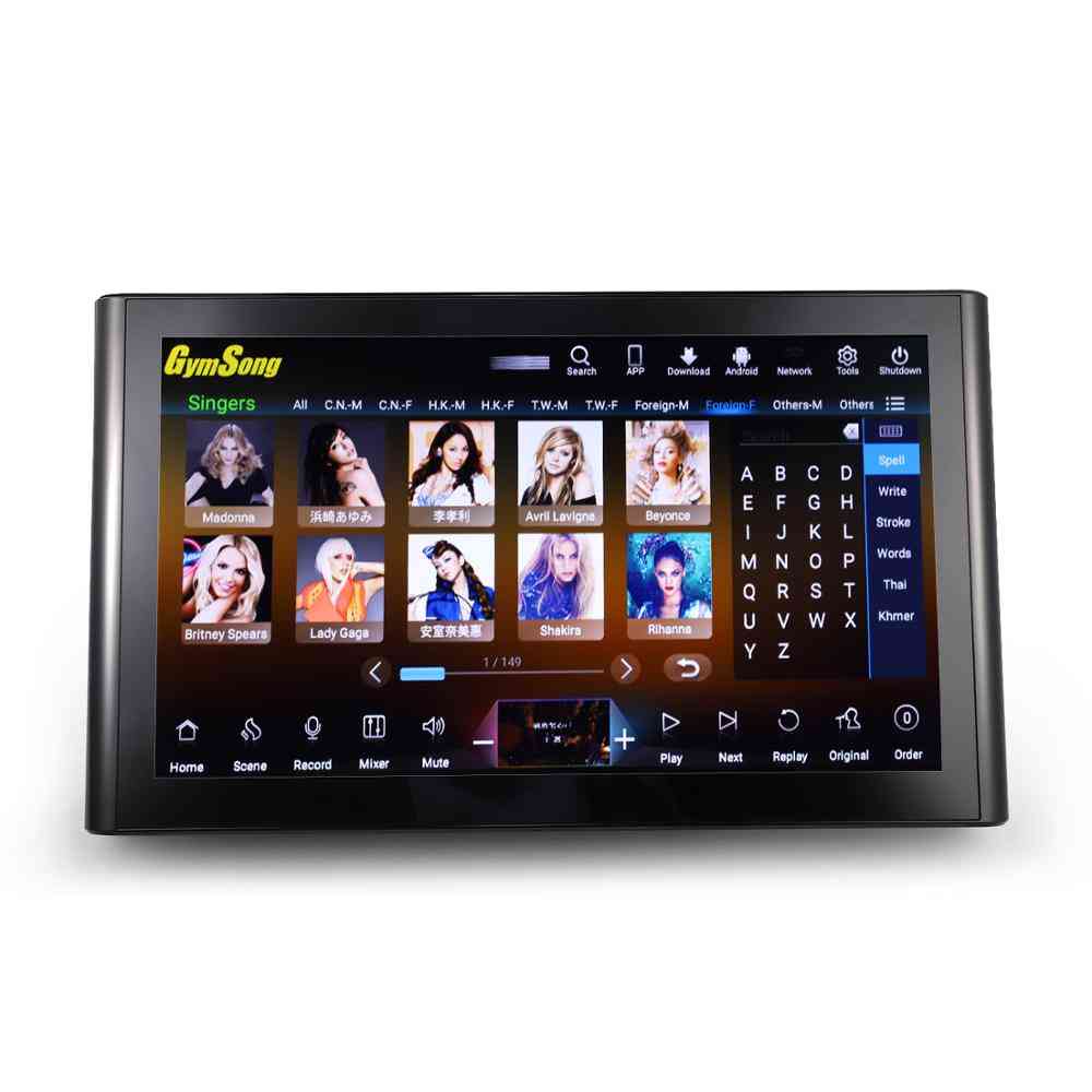Touch Screen Karaoke Player With Hard Drive