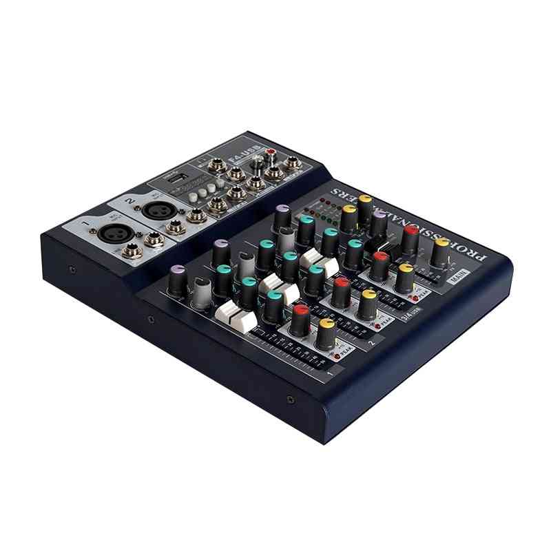 Bluetooth Audio Mixer, Usb Dj Sound Mixing Console, Amplifier System