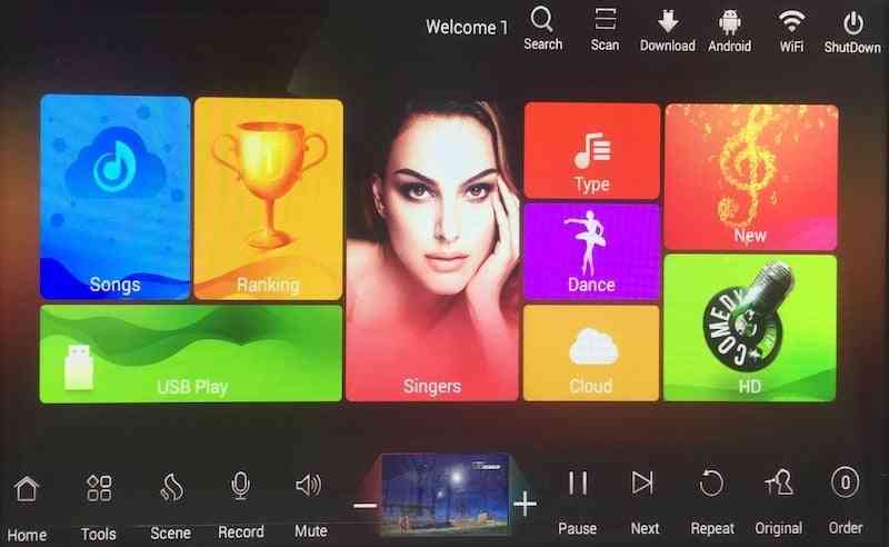 Capacitive Screen Karaoke Home System, Hdd Cloud Songs Ppayer