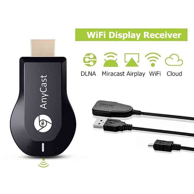 Tv stick miracast, récepteur d'affichage wifi sans fil dlna airplay, dongle compatible hdmi pour android ios