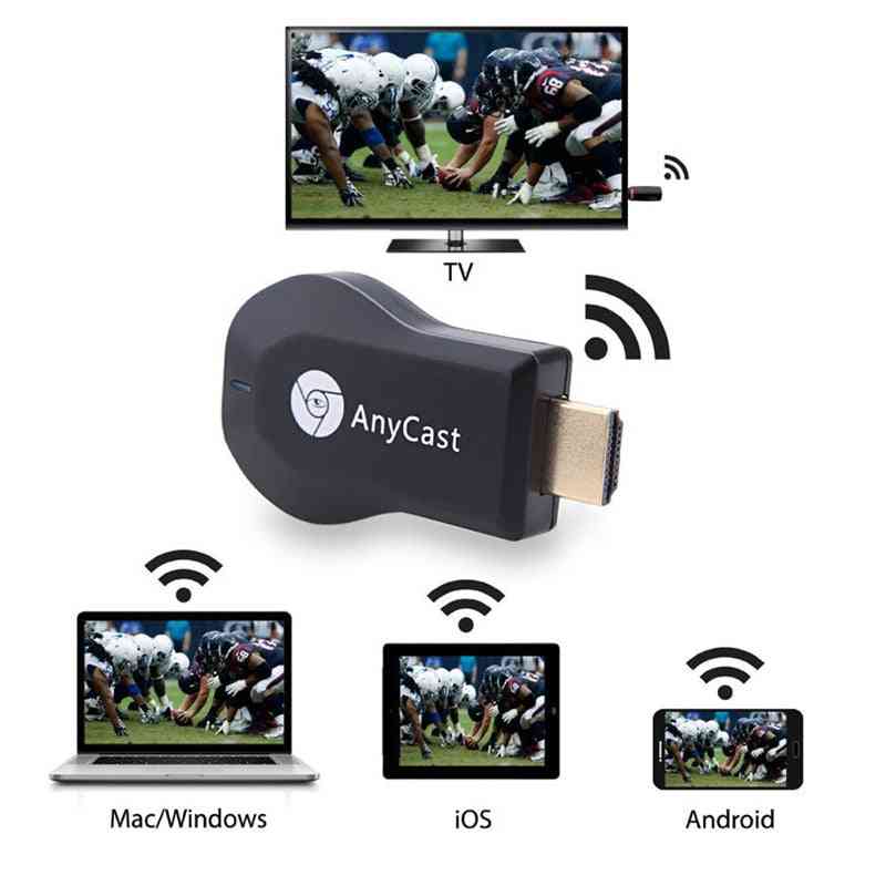 Tv stick miracast, dlna airplay trådløs wifi display modtager, hdmi-kompatibel dongle til android ios