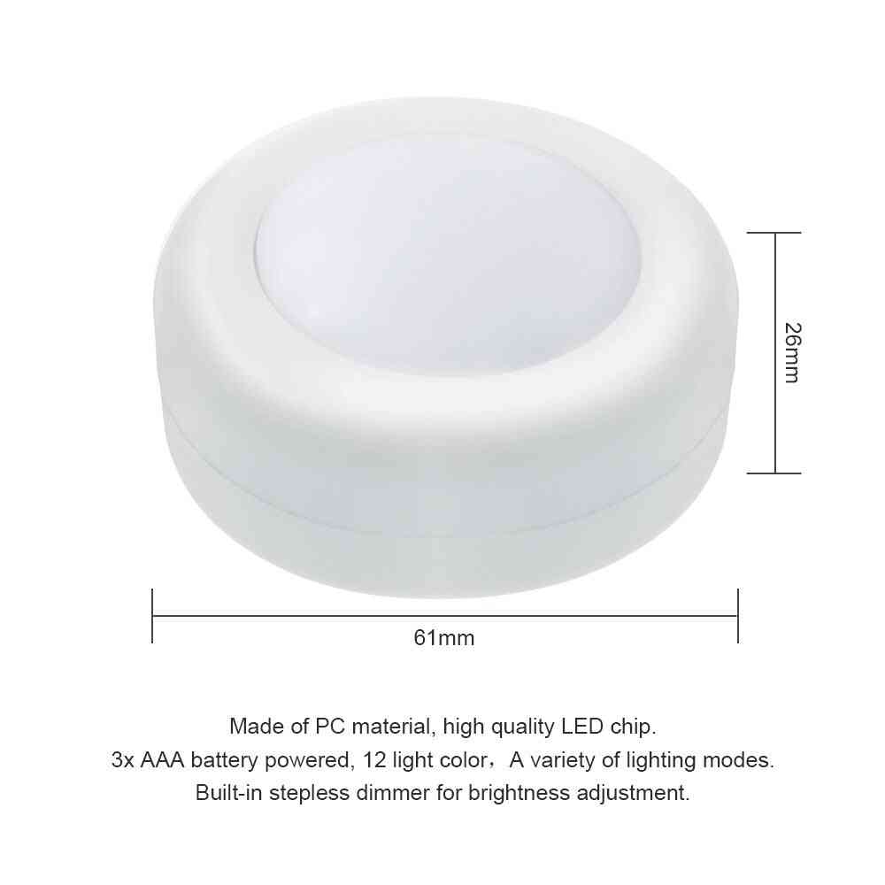 Wireless Rgb Rgbw Led Puck Light With Remote Control