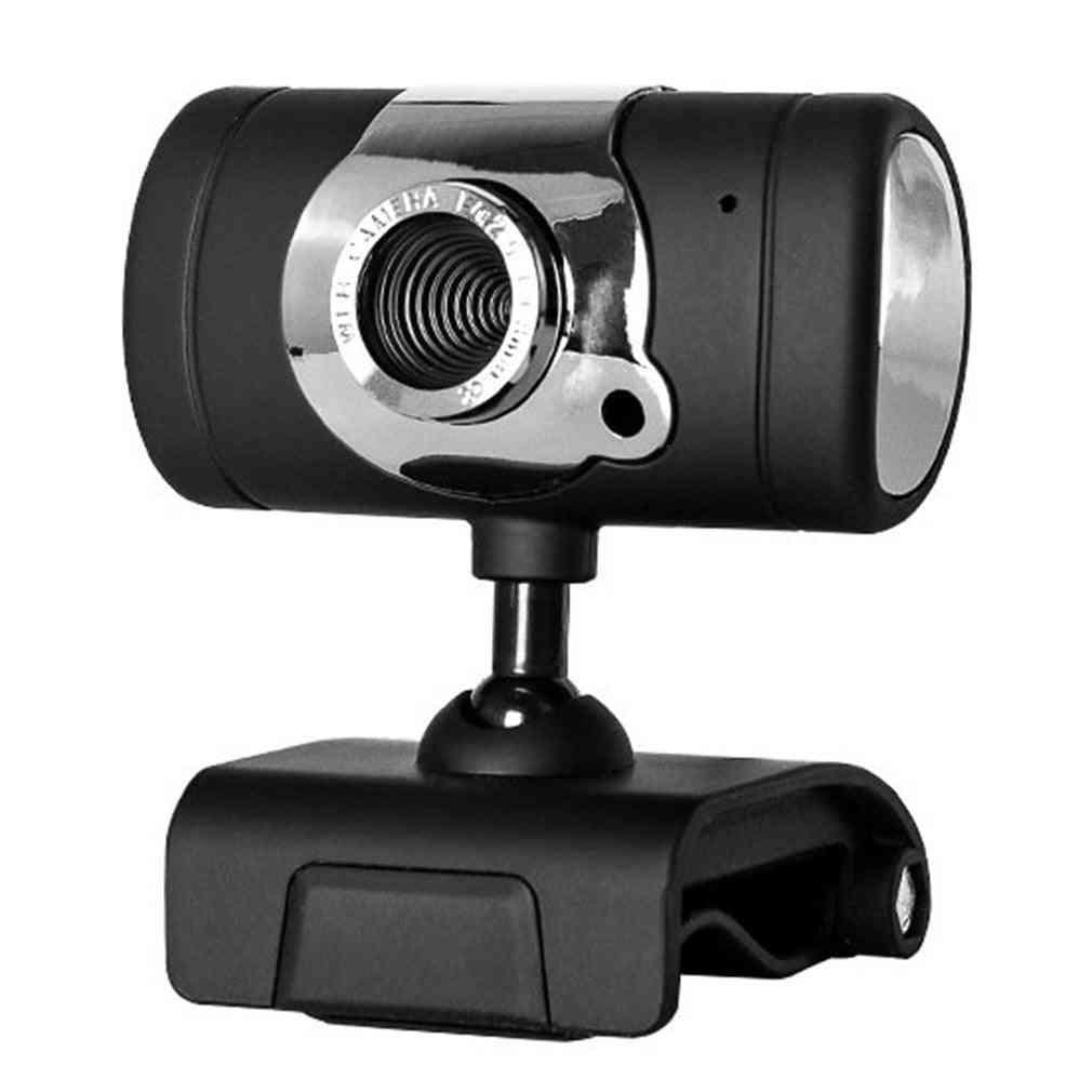 Hd -webbkamera med mikrofon -pc, usb -webbkamera, videoinspelning, högupplöst med datorer, bärbar dator, skrivbord