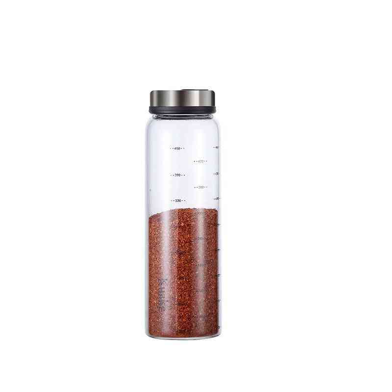 High Borosilicate Seasoning Spice Shaker Kitchen Seal Bottle With Rotary Lid