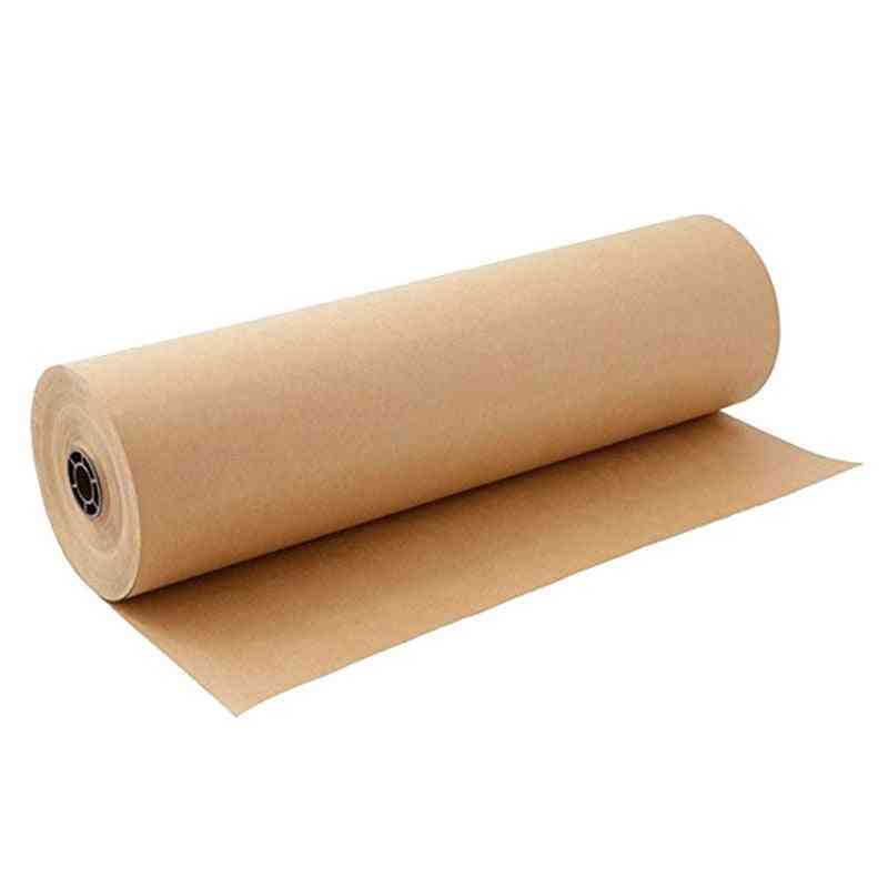 Brown Kraft Wrapping Paper Roll For Wedding Birthday Party Wrapping Parcel