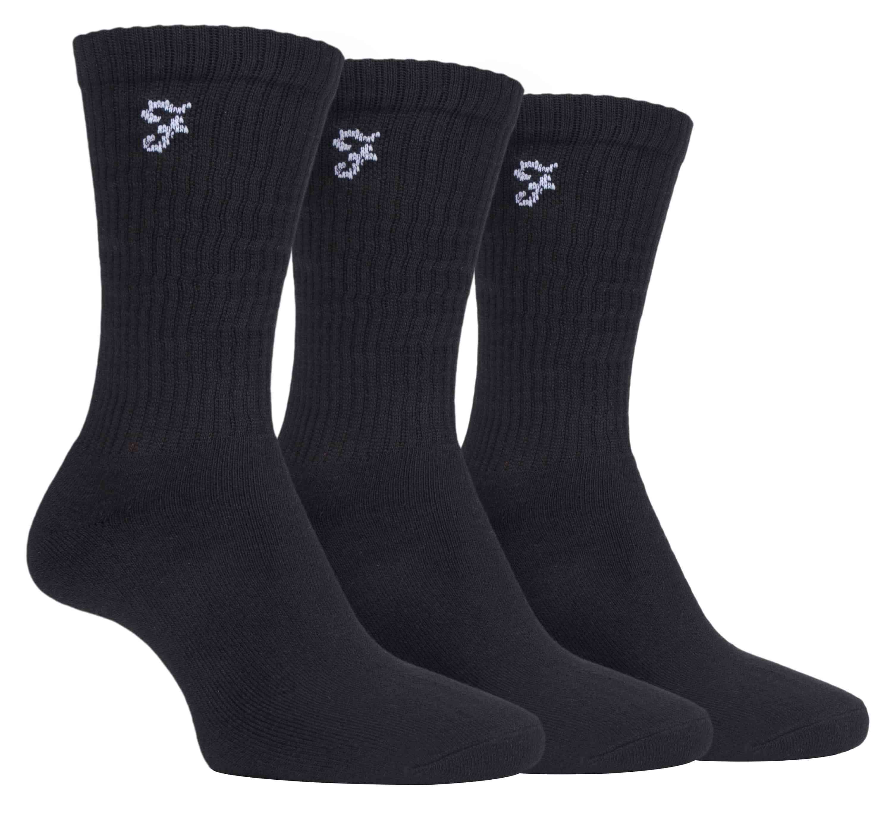 3 Pairs Men's Cushioned Sports Socks