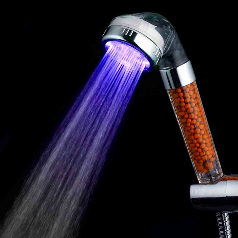 Colorful  Led Temperature Shower Spray Heads
