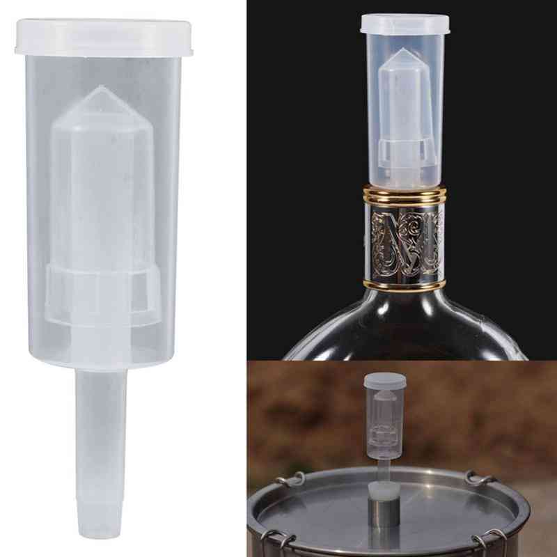 Homebrew Beer Cylinder Fermentor Air Lock, One Way Exhaust Water Sealed Check Valve