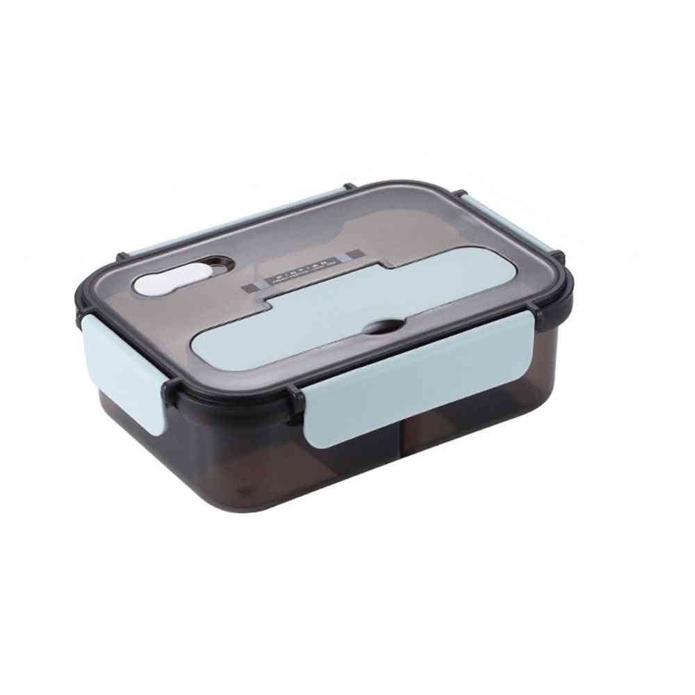 Travel Microwave Heating Food Container Plastic Bento Box