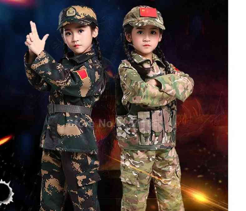 Halloween Carnival Camouflage Army Military Uniforms Kid