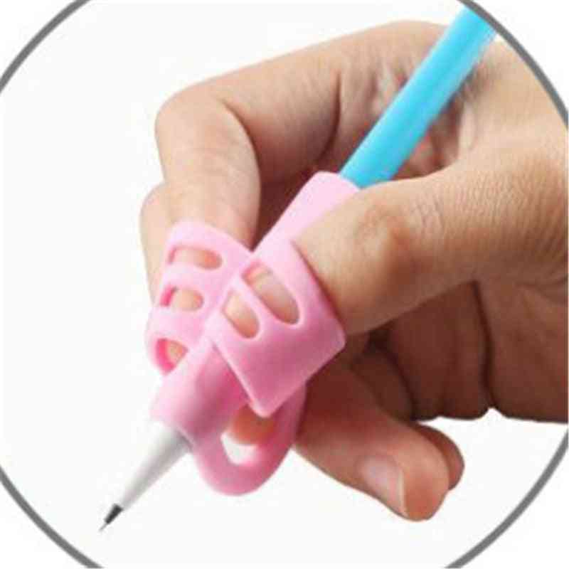 3-finger Grip Silicone Kid Baby Pen Pencil Holder