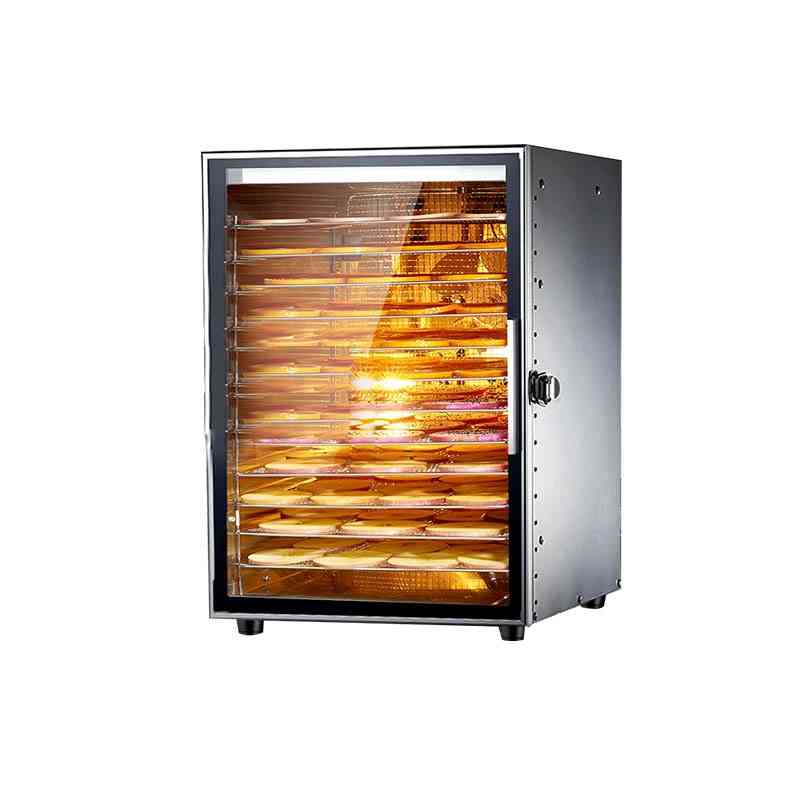 12 Layers Trays Food Dehydrator Stainless Steel Snacks Dehydration Dryer Fruit Vegetable Herb Meat Drying Machine