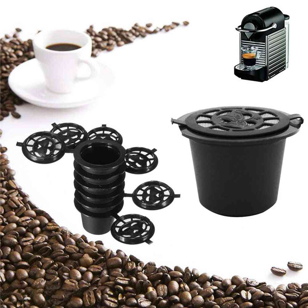 Black Refillable Coffee Capsula Refilling Filter Pod