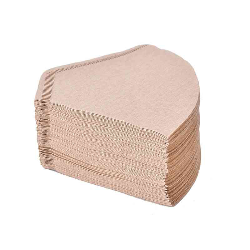 Wooden Original Hand Drip Paper Coffee Filter Papers
