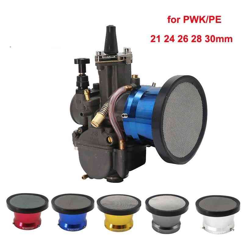 50mm Motorcycle Air Filter Wind Horn Cup Alloy Trumpet With Guaze