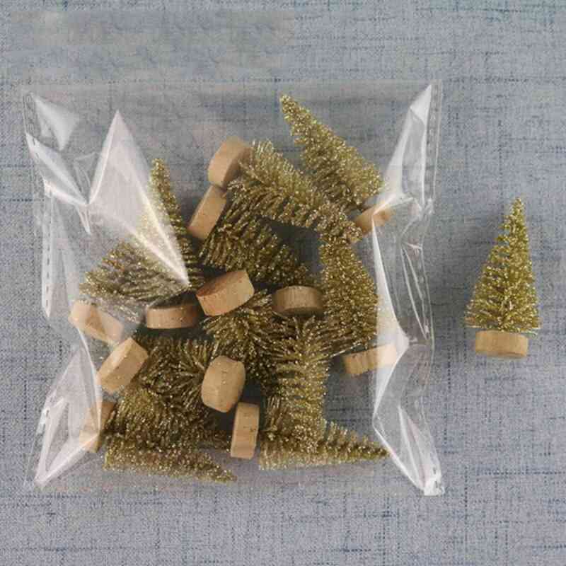 Mini Christmas Tree Sisal Silk Cedar Decoration