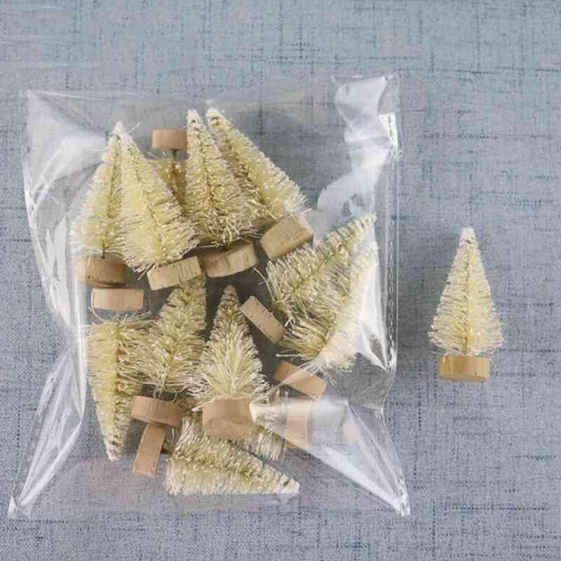 Mini Christmas Tree Sisal Silk Cedar Decoration