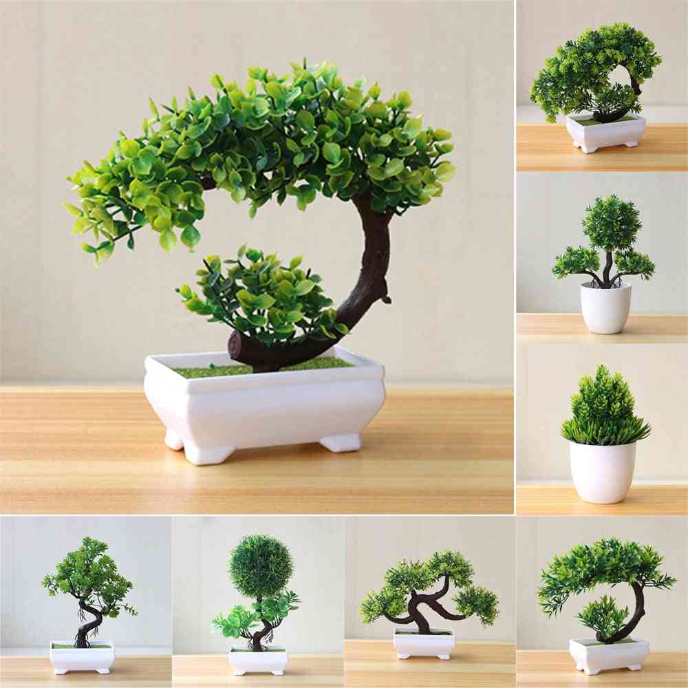 Keinotekoisia kasveja ruukku bonsai puutarha koristelu