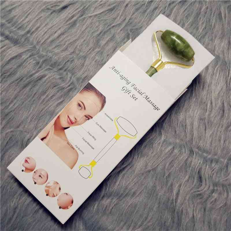 Stone Natural- Face Lift Massager, Crystal Roller