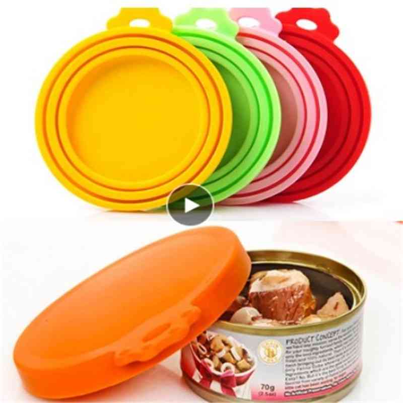 Pet Silicone Cover Sealed Feeders Food Can Lid