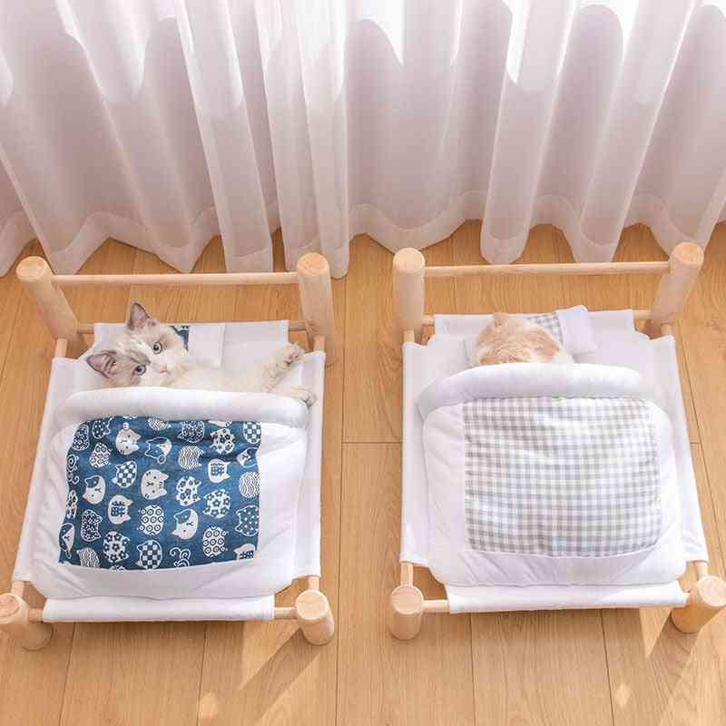 Avtagbar sovsäck, trä hängmatta sängar för solstol katter
