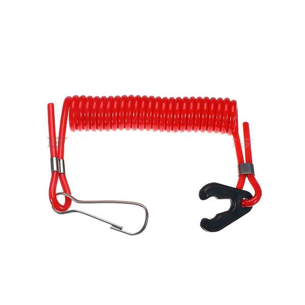 Outboard Engine Kill Switch Key Rope Safety Lanyard Tether