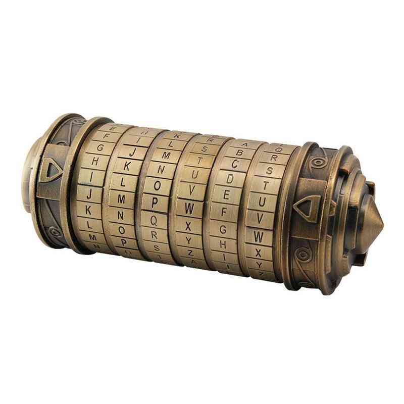 Vinci kód játékok fém cryptex zárak, jelszó betű menekülés e9y8