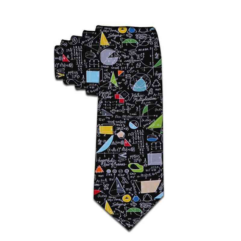 3d Printing Pattern Tie Business Polyester Slim Tie Suit Shirt  Wide Neckties