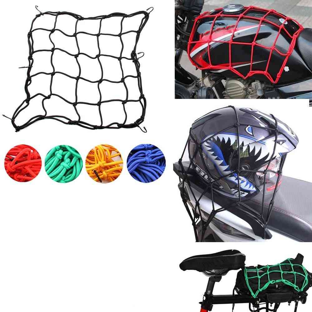Heavy-duty Elastic Motorcycle Luggage Net Helmet Holder