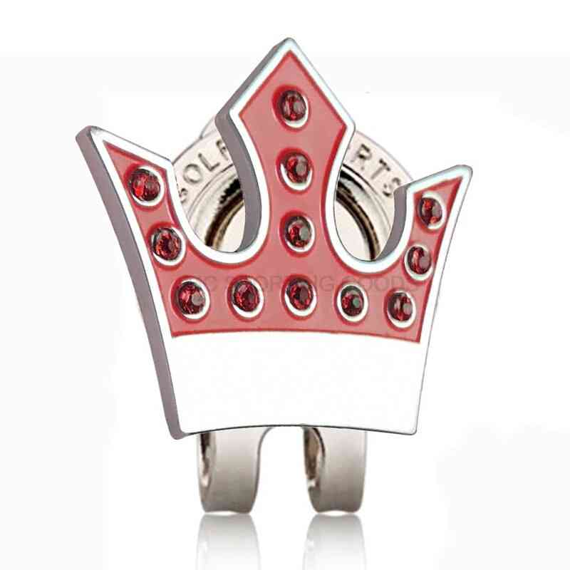Golf Ball Marker Crown With Magnetic Cap Clips