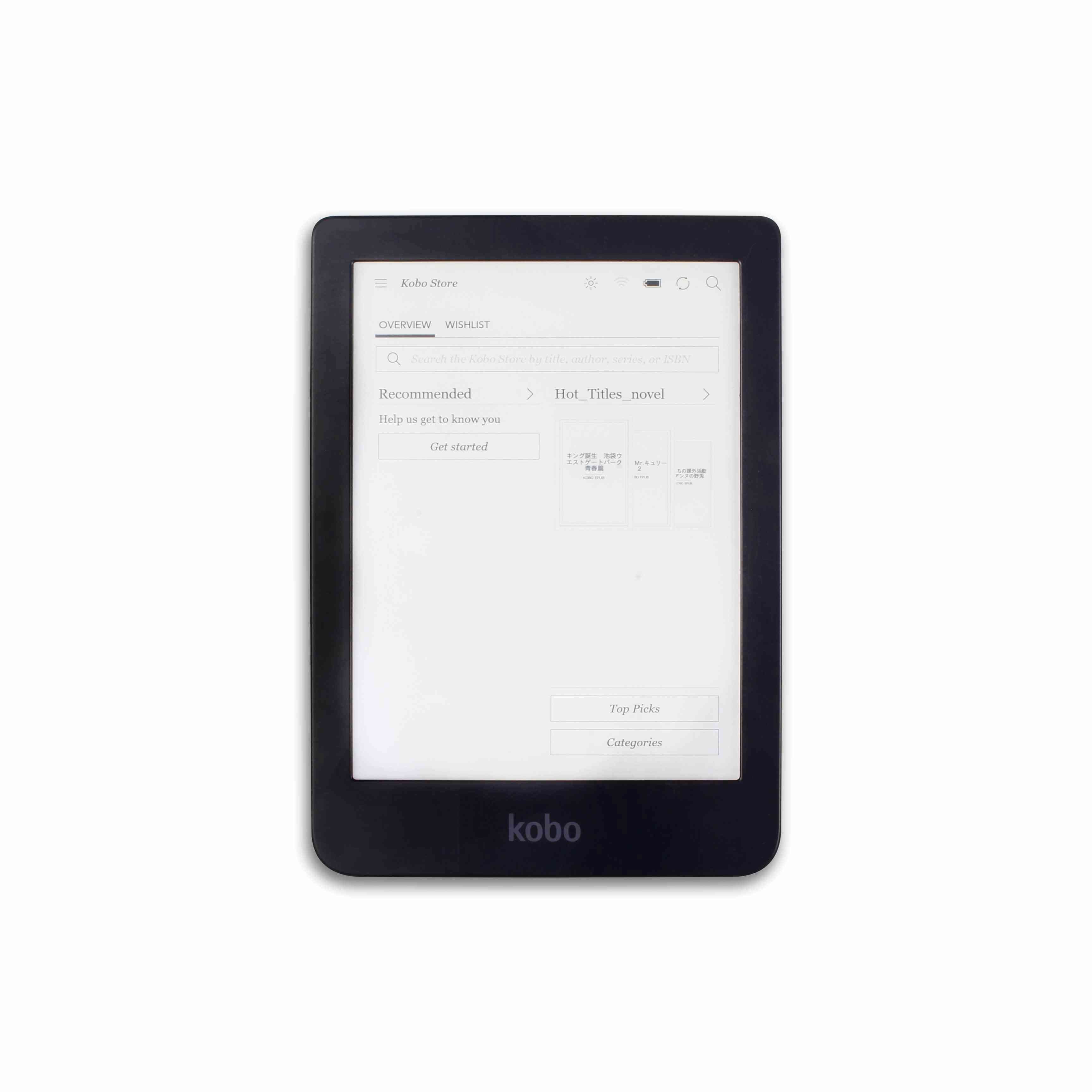 Touch Screen E Book Reader, E-ink, Front Light