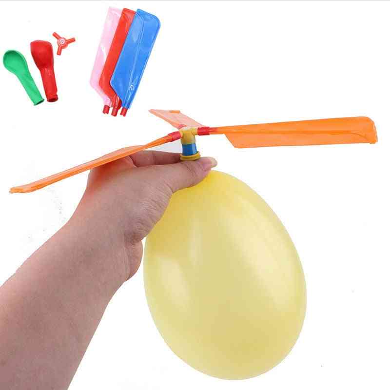 Fun Sound Balloon Helicopter, Diy Inflatable Physics Experiment, Homemade Plays Flying Toy Ball For Science Lab, Kids