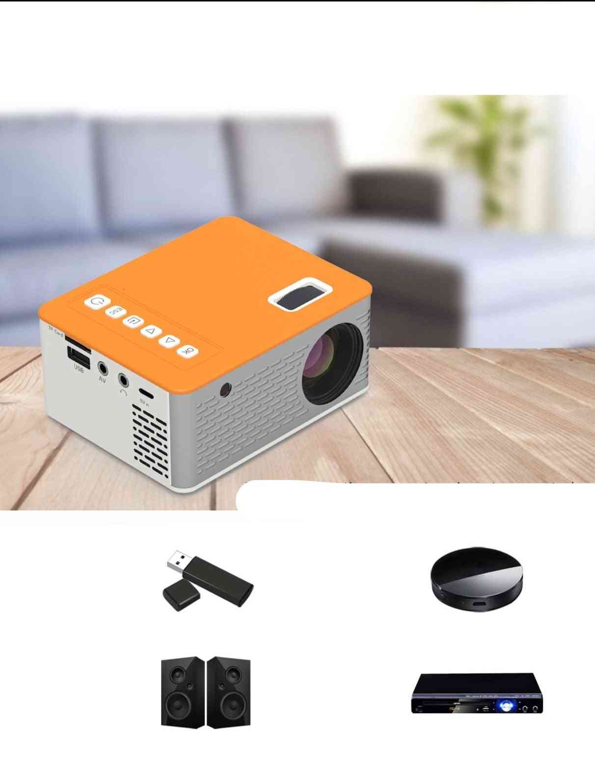Mini projecteur vidéo portable led projecteur de film home cinéma 110 pouces affichage