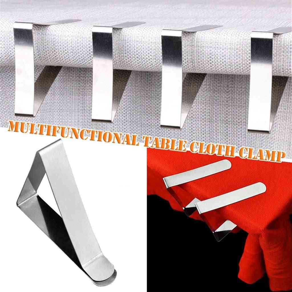 Stainless Steel Adjustable Table Cover Folder Clip