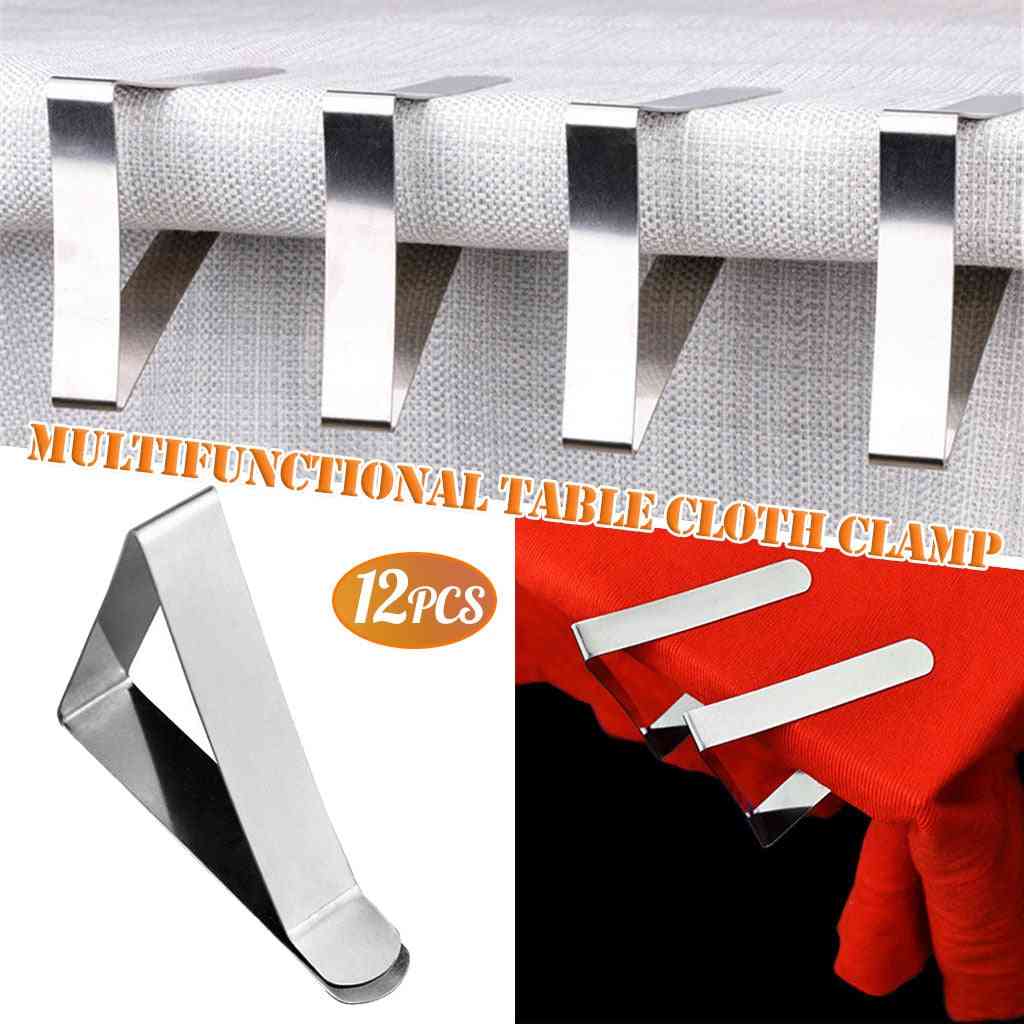 Stainless Steel Adjustable Table Cover Folder Clip