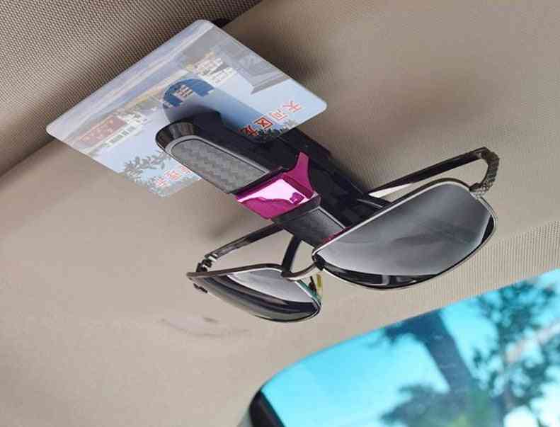 Car Glasses Cases Ticket Card Clamp 1