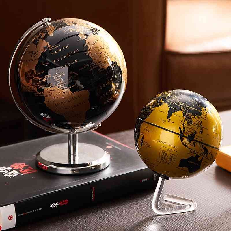 Retro- World Learning, Map Globe, Desk Decoration Accessories