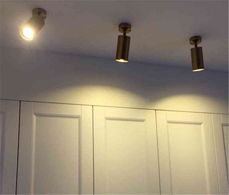 Luxury Brass Copper Track Spotlights Led Ceiling Lamp