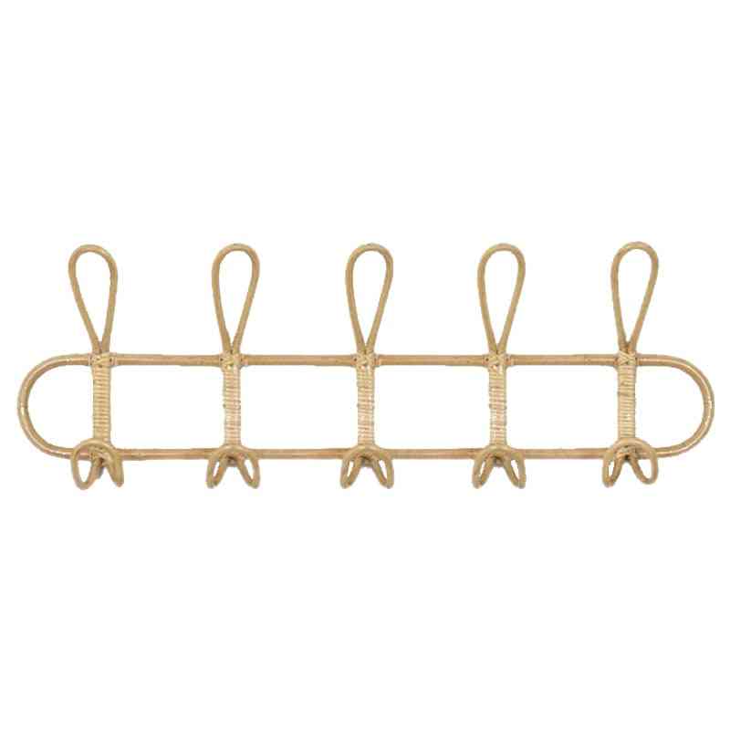 Large Rattan Wall Hooks Clothes